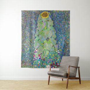Sunflower   Gustav Klimt   Tapestry