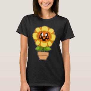 Sunflower Halloween Pumpkin T-Shirt