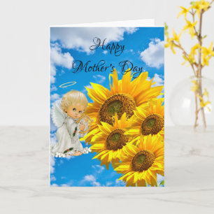 Sunflower  Happy Mother's Day Folded Greeting Card