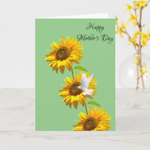 Sunflower  Happy Mother's Day Folded Greeting Card