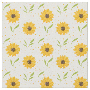 Sunflower happy pattern fabric