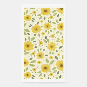 Sunflower Happy Pattern Napkin