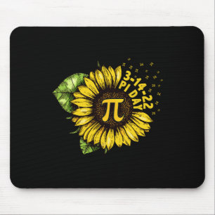 Sunflower Happy Pi Day Shirt Mathematic Math Teach Mouse Mat