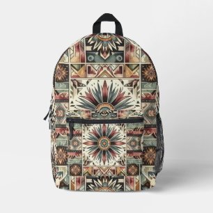Sunflower Harvest Printed Backpack