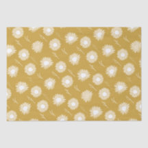 Sunflower head flower wrapping paper