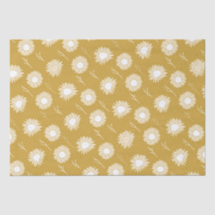 Sunflower head flower wrapping paper