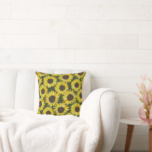 Sunflower head summer flower  cushion