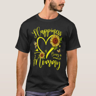 Sunflower Heart Happiness Is Being A Mummy T-Shirt