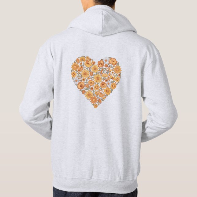 Sunflower Heart Hoodie (Back)