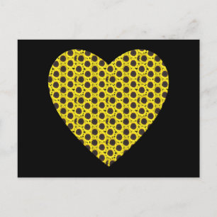 Sunflower Heart Postcard