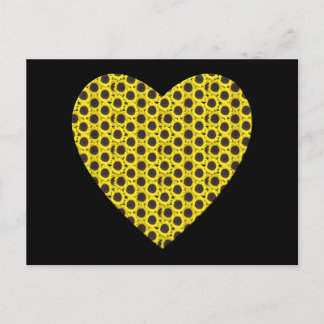 Sunflower Heart Postcard