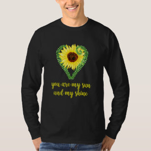 Sunflower Heart Shows Love For Summer And Gardener T-Shirt