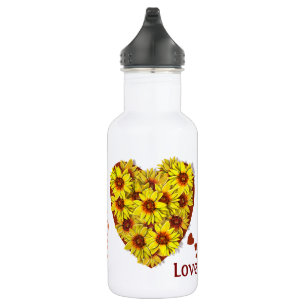 Sunflower Heart Water Bottle