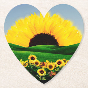 SUNFLOWER HILL PAPER COASTER