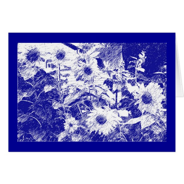 Sunflower Homestead Card (Front Horizontal)