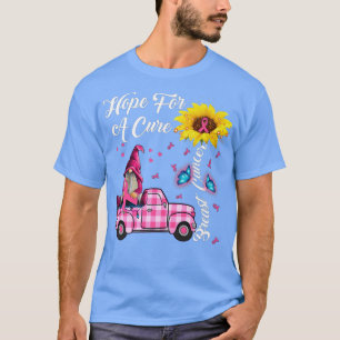 Sunflower Hope For A Cure Breast Cancer Awareness  T-Shirt
