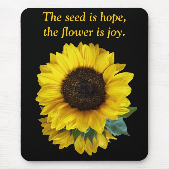 Sunflower Hope & Joy Mousepad (Front)