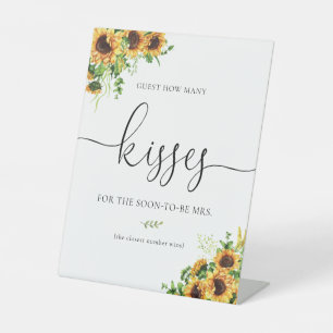 Sunflower How Many Kisses Sign