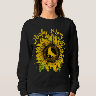 Sunflower Husky Mum Dog Sweatshirt