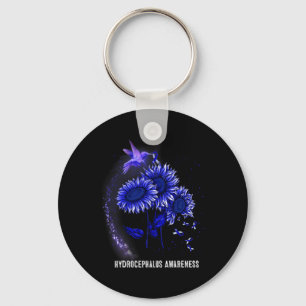 Sunflower Hydrocephalus Awareness Key Ring