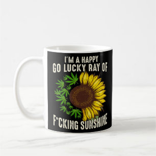 Sunflower I Am Happy Go Lucky Ray Of Fcking Sunshi Coffee Mug