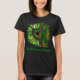 Sunflower I Am The Storm Bile Duct Cancer Awarenes T-Shirt