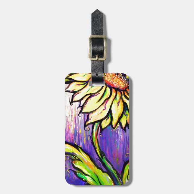 Sunflower I Luggage Tag (Front Vertical)