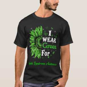 Sunflower I Wear Green For Kabuki Syndrome T-Shirt