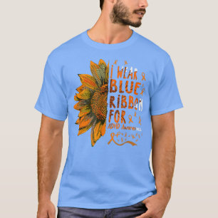 Sunflower I Wear Orange Ribbon for ADHD Awareness T-Shirt
