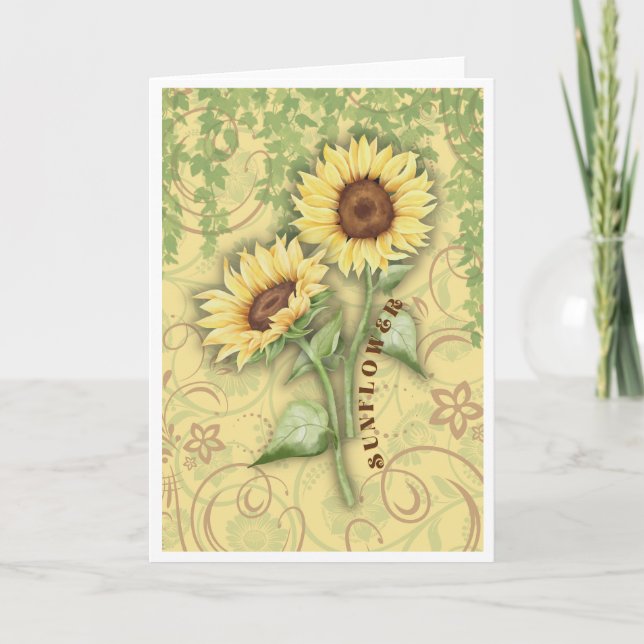 Sunflower II Note Cards (Front)