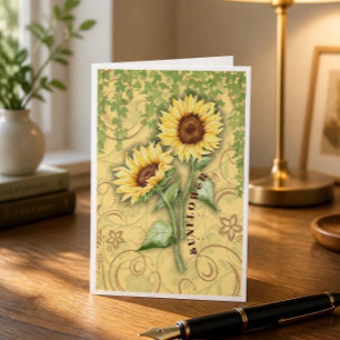 Sunflower II Note Cards