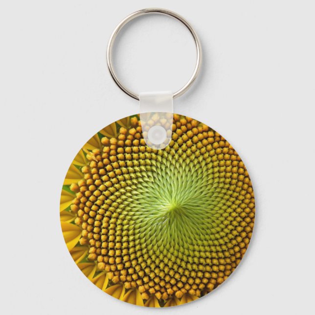 Sunflower Image Key Ring (Front)