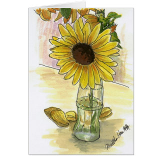 Sunflower in a vase