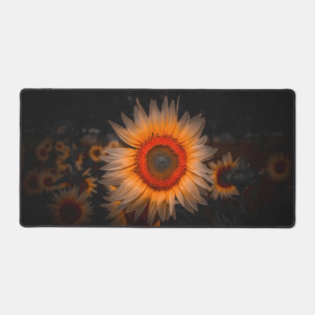 Sunflower in bloom desk mat (Front)