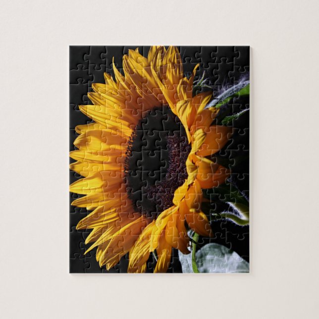 Sunflower in studio 1 jigsaw puzzle (Vertical)