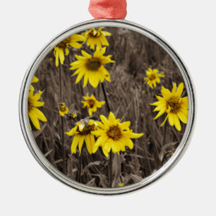 Sunflower in the Rocky Mountain Metal Tree Decoration