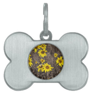 Sunflower in the Rocky Mountain Pet ID Tag