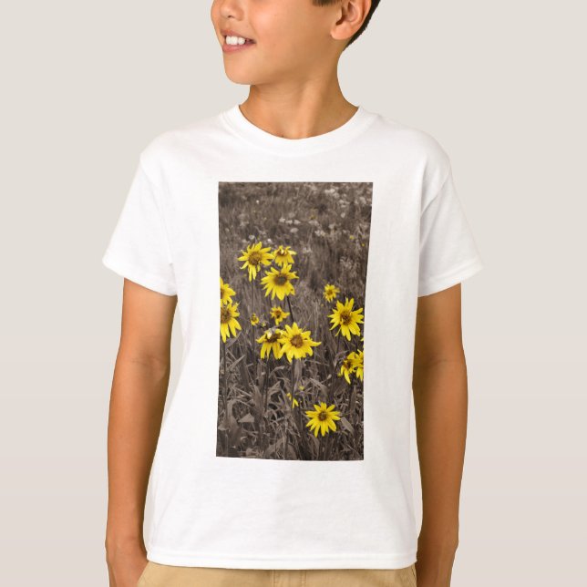 Sunflower in the Rocky Mountain T-Shirt (Front)