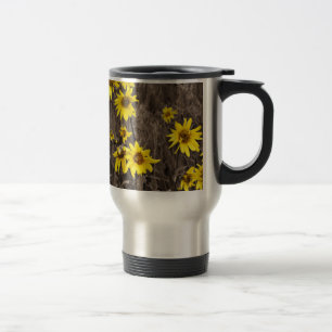 Sunflower in the Rocky Mountain Travel Mug