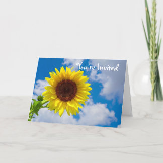 Sunflower in the Sky, You're Invited Invitation
