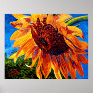 Sunflower in the Sunlight Poster