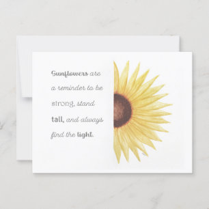 Sunflower Inspiration Postcard