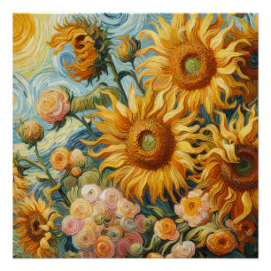 Sunflower Inspirations Poster