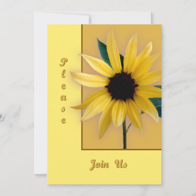 Sunflower Invitation (Front)