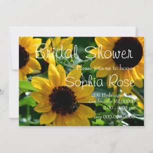 Sunflower invitation