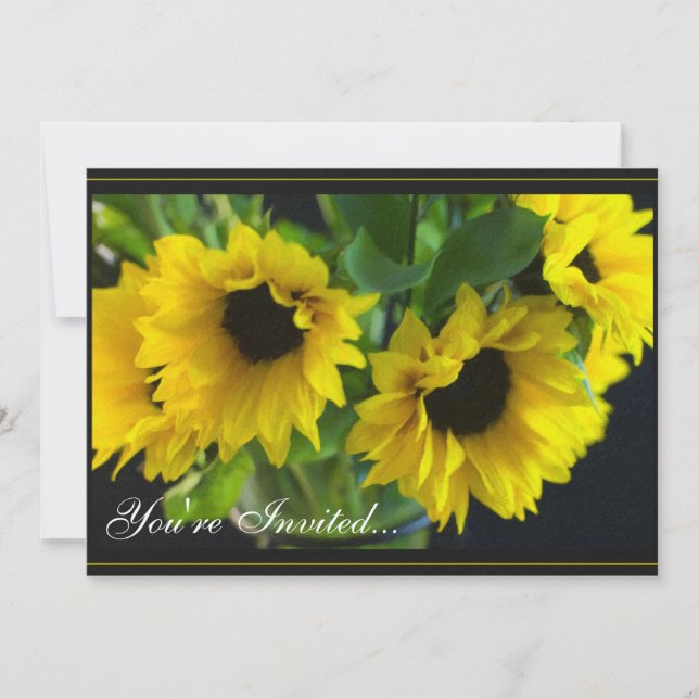 Sunflower Invitation (Front)