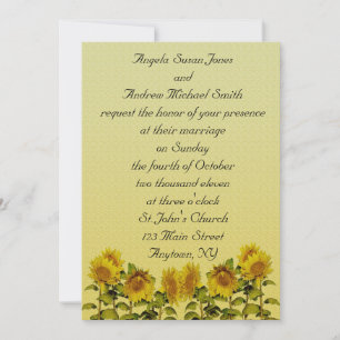 Sunflower Invitation