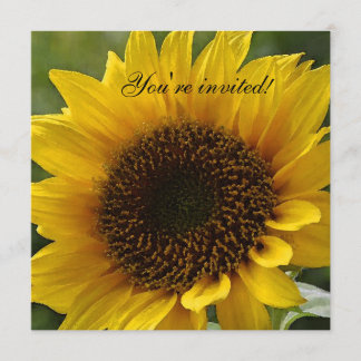 Sunflower invitation