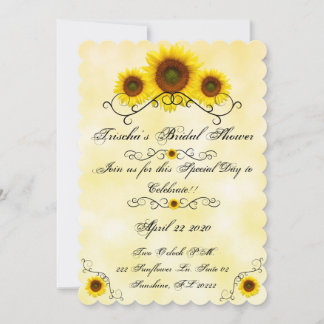 Sunflower Invitation Bridal Shower