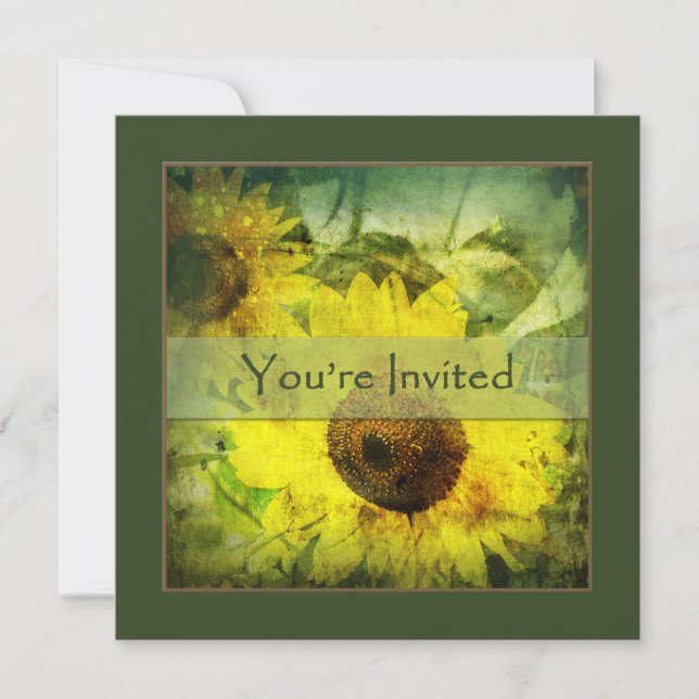 Sunflower Invitation - Make it Yours (Front)